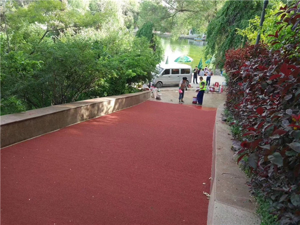 黔南彩色路面施工